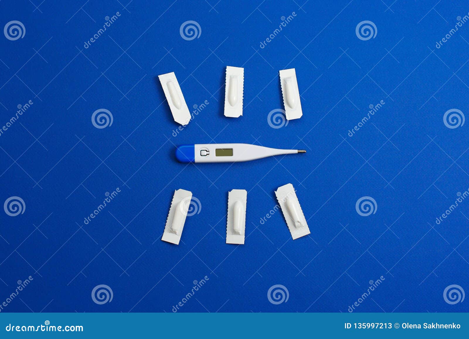 Medical Suppository For Anal Or Vaginal Use And Thermometer Candles
