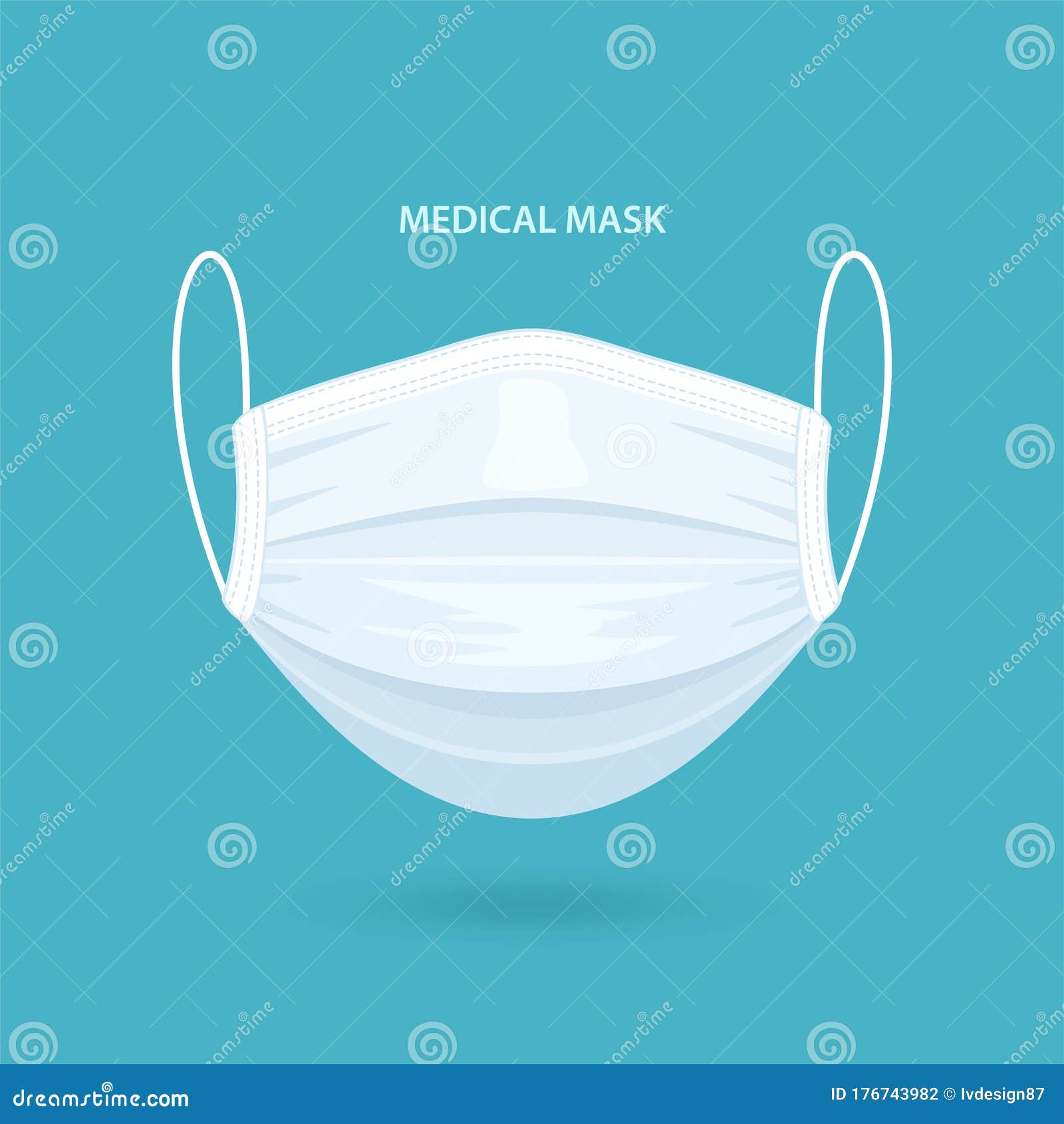 medical or surgical face mask. virus protection. breathing respirator mask. health care concept. 