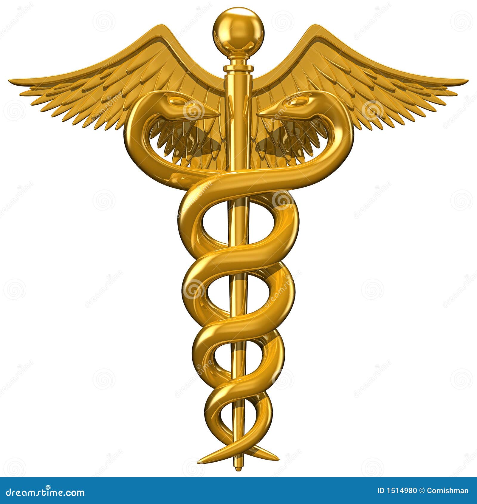 health symbol of snake illustration of of used commonly by Caduceus, on symbol white the 3D health symbol of snake illustration of of used commonly by Caduceus, on symbol white the 3D