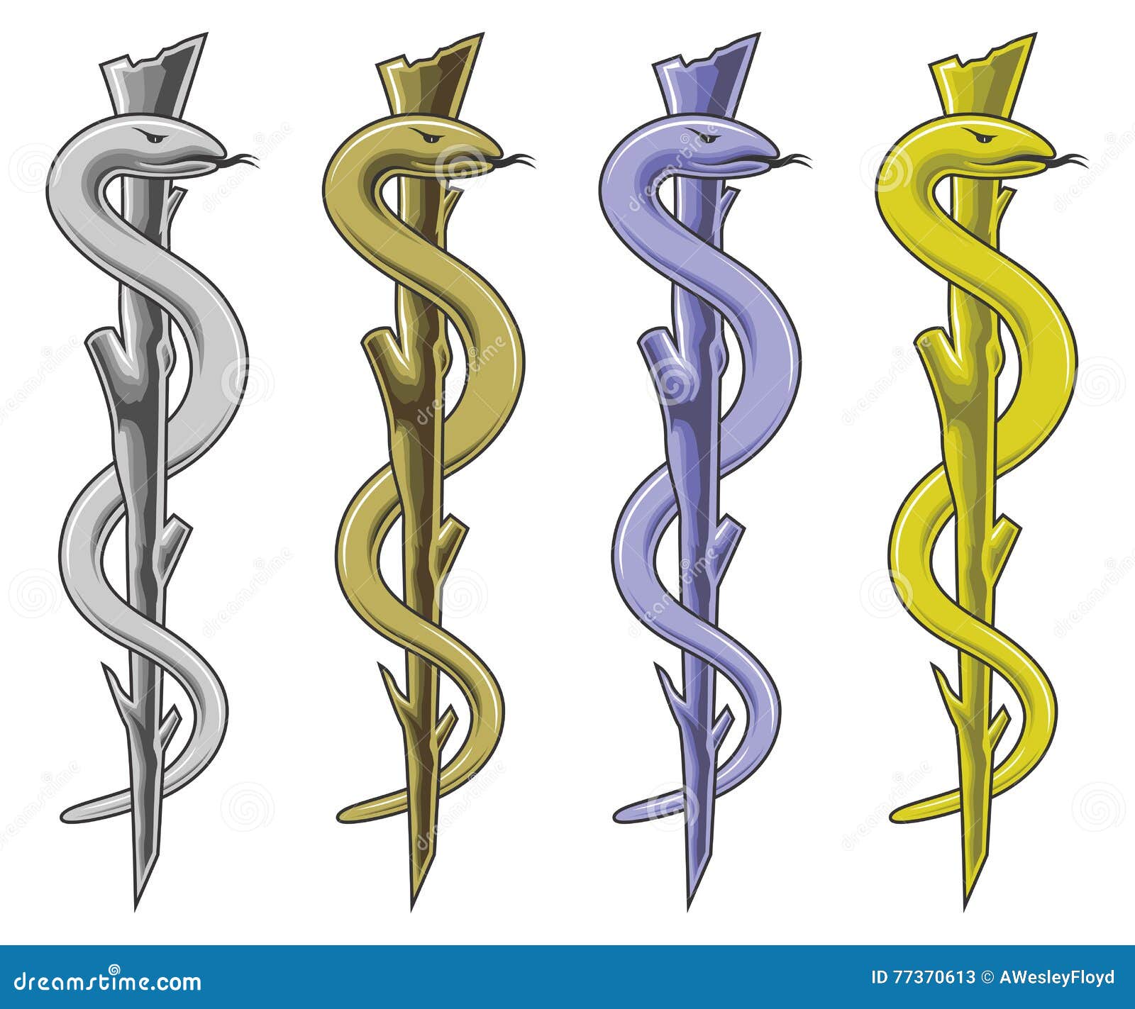 Medical Symbol Rod Of Asclepius Cartoon Vector Cartoondealer Com | My ...