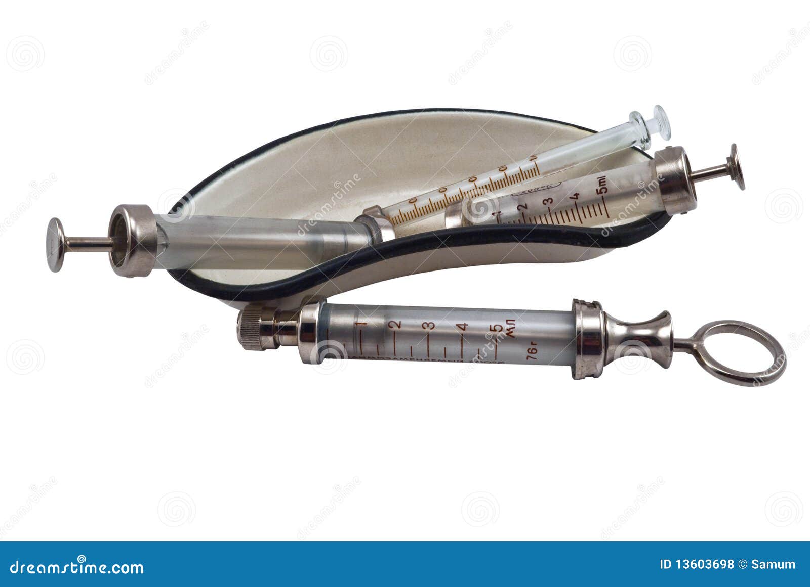 Medical syringes stock photo. Image of experiment, medical 13603698