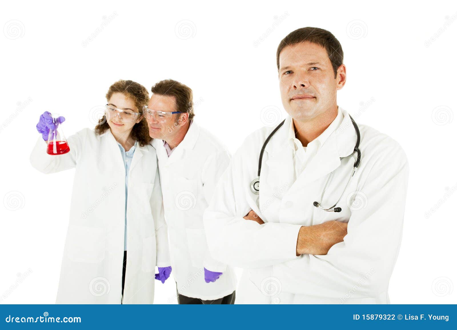 Medical Team Leader stock photo. Image of medical, experiment 15879322