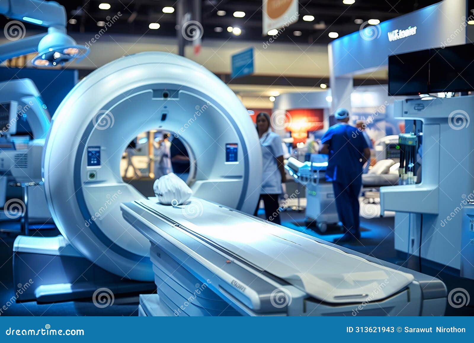 medical technology, showcase cutting-edge medical equipment, mri, machines, robotic surgical systems