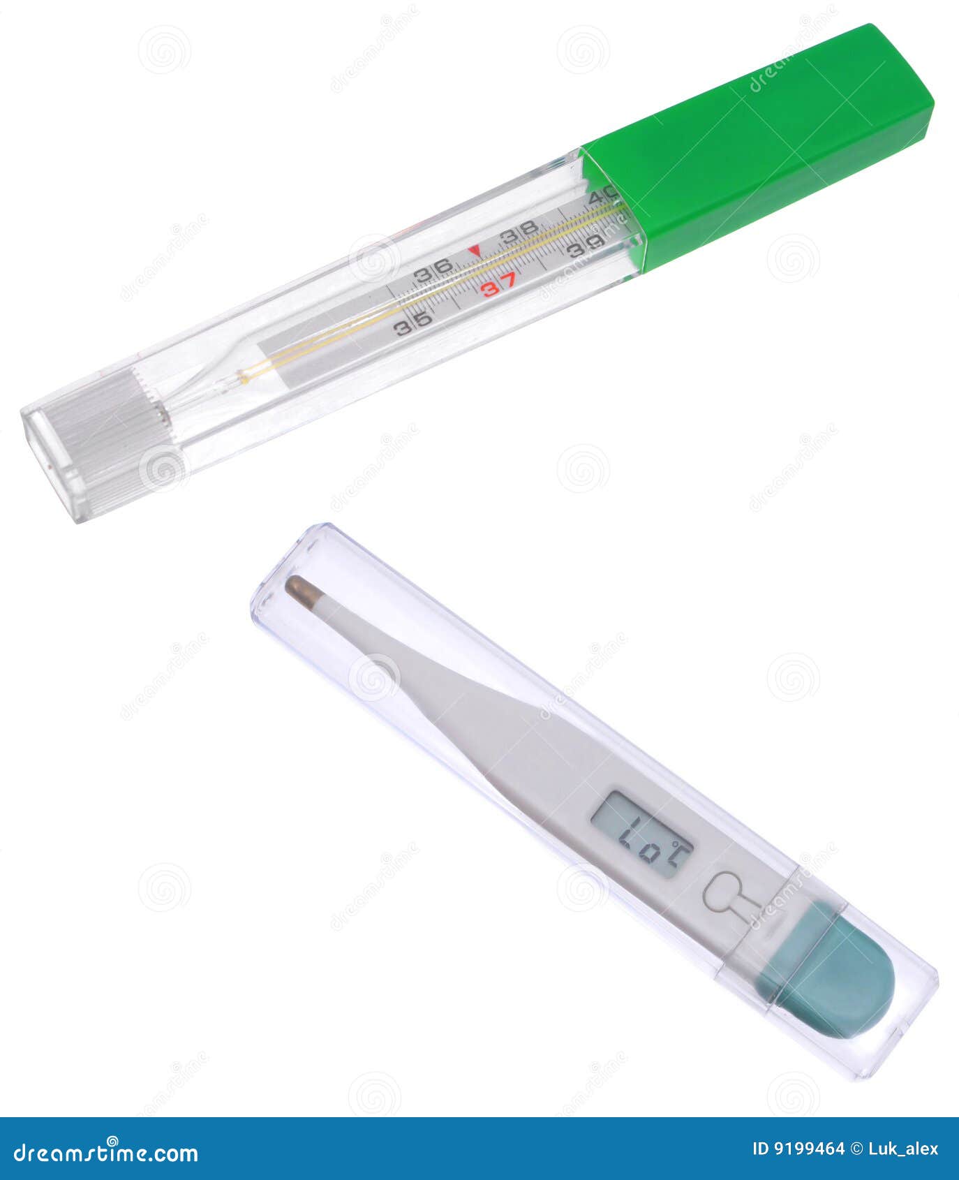 Medical thermometers. stock photo. Image of yellow, medical 9199464