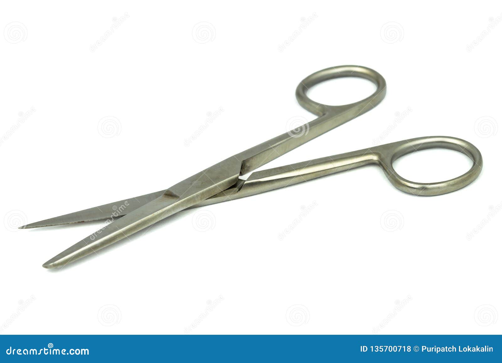 Medical Tool, the Scissors on the White Background Stock Photo - Image ...