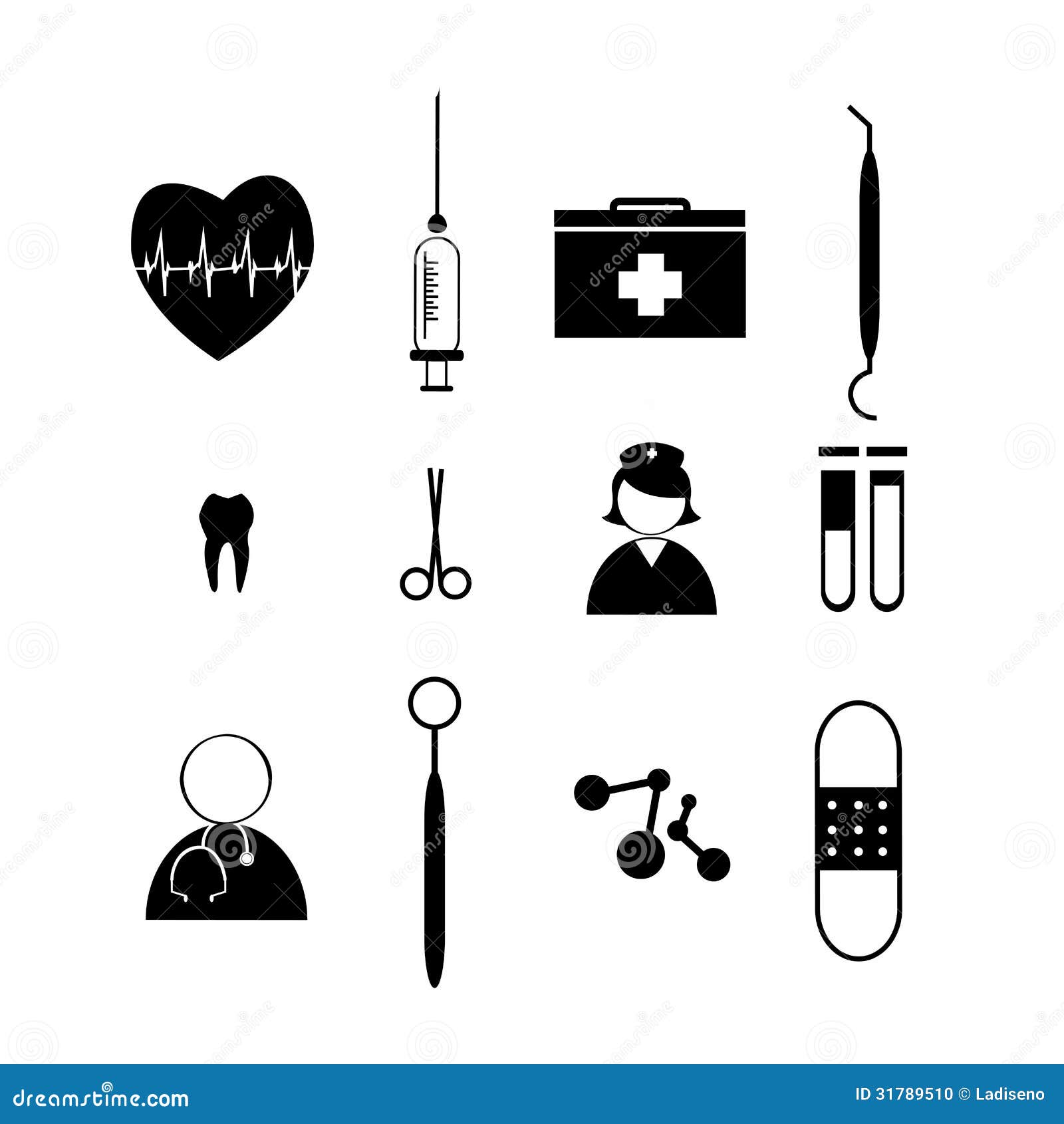 Medical tools stock vector. Illustration of healthcare 31789510