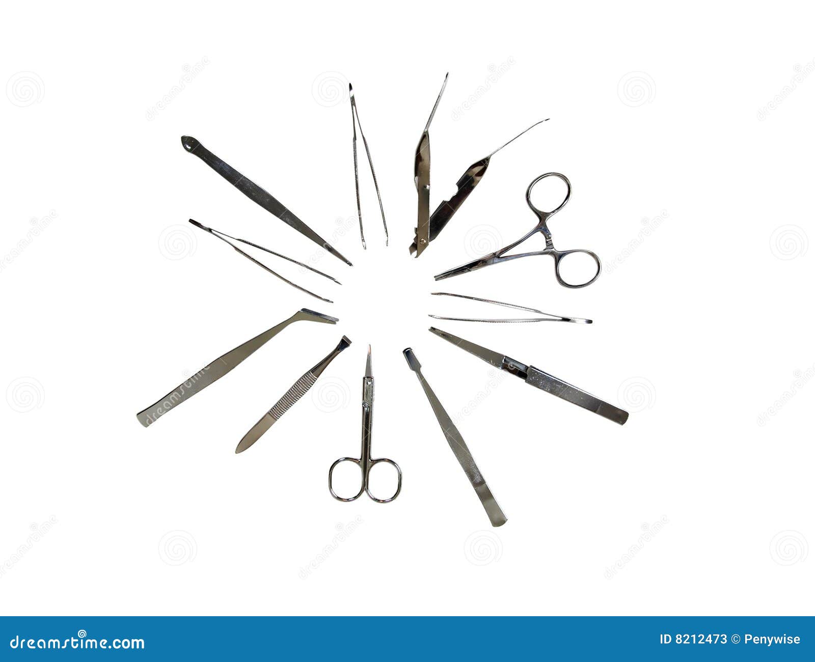 Medical Tools In The Sterile Table Ready To Use Stock Photo