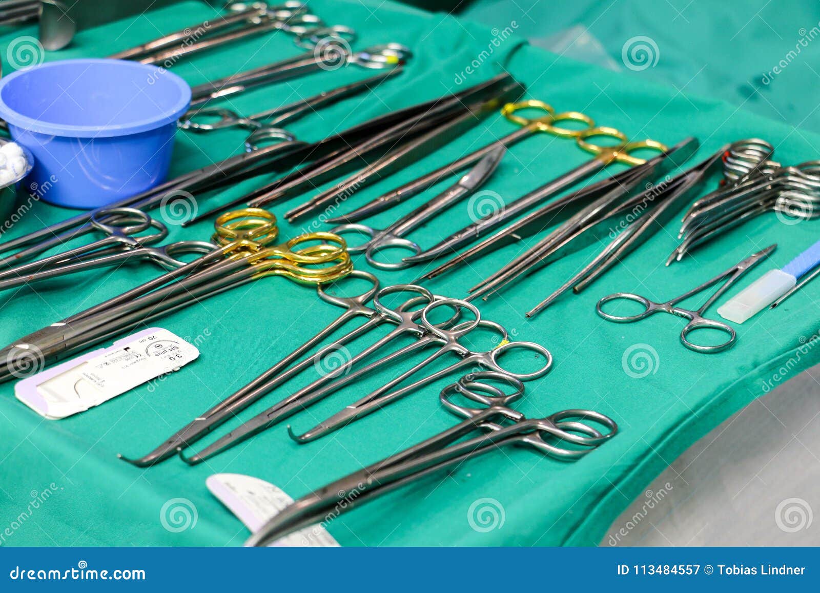 Medical Instruments or Surgical Tools in an Operating Theatre Setup Stock  Image - Image of hospital, clamp: 113484557