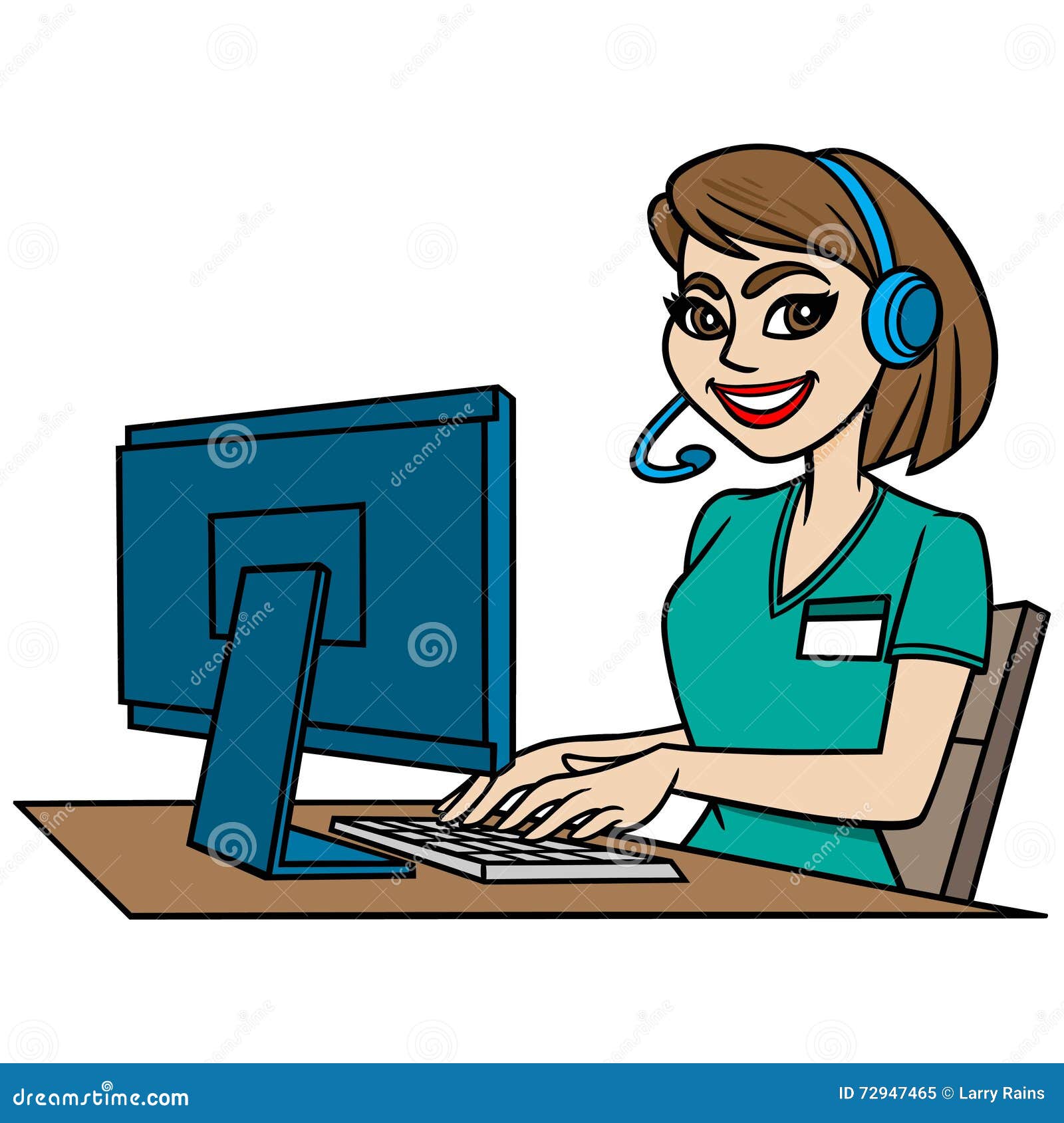 medical receptionist clipart