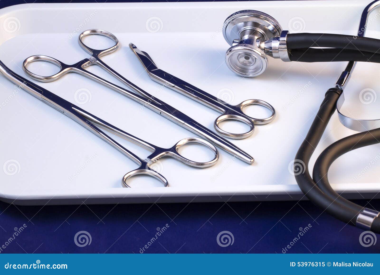 Medical Tray with Tools stock image. Image of equipment 53976315