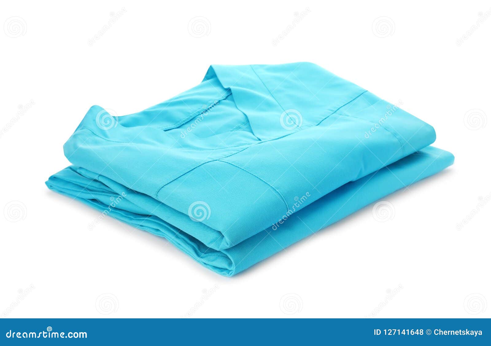 Medical Uniform on White Background. Stock Photo - Image of color ...