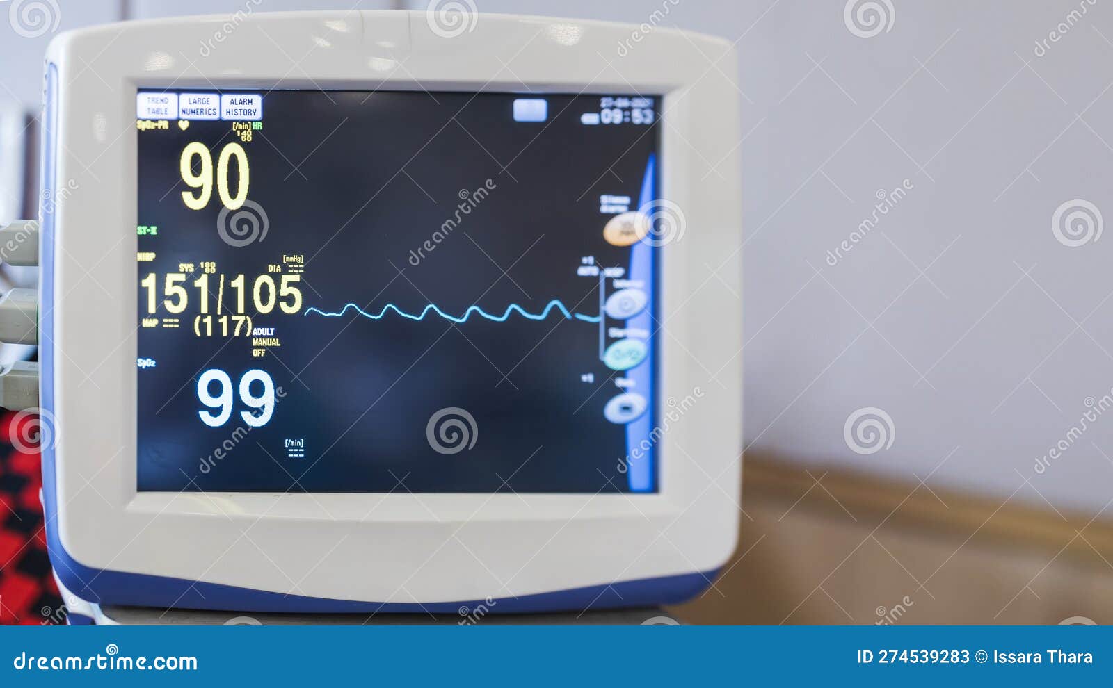 Medical Vital Sign Monitor Screen Operating Room Hospital Heart Rate Stock  Photo by ©cvtman@hotmail.com 648419706