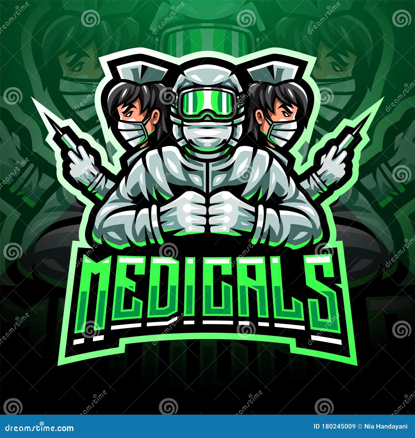 the medicals esport mascot logo