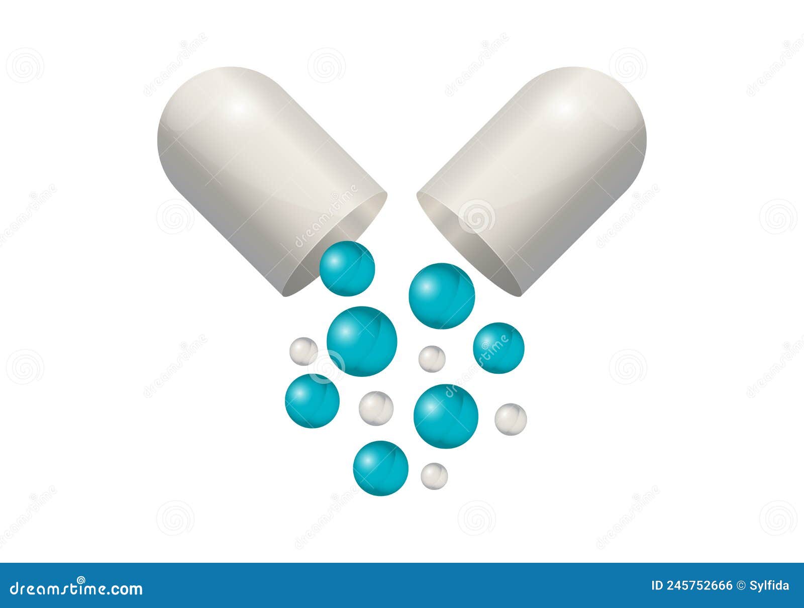 Comprimidos cápsula medicamento médico para tratamento doodle