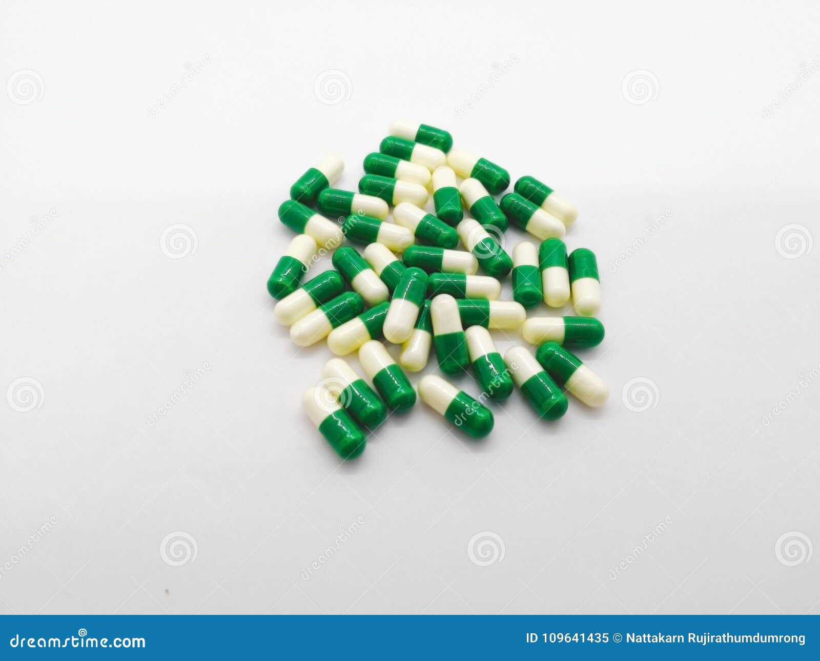 Medication And Healthcare Concept Many White Green Capsules Of Stock Image Image Of Abuse Analgesic
