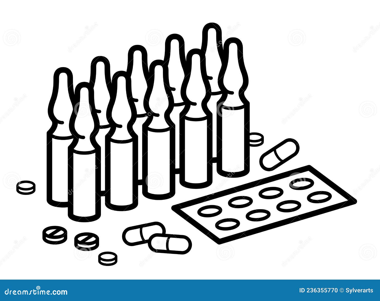 Medicina Farmácia Tema Garrafas Médicas Vetor Ilustração Isolado