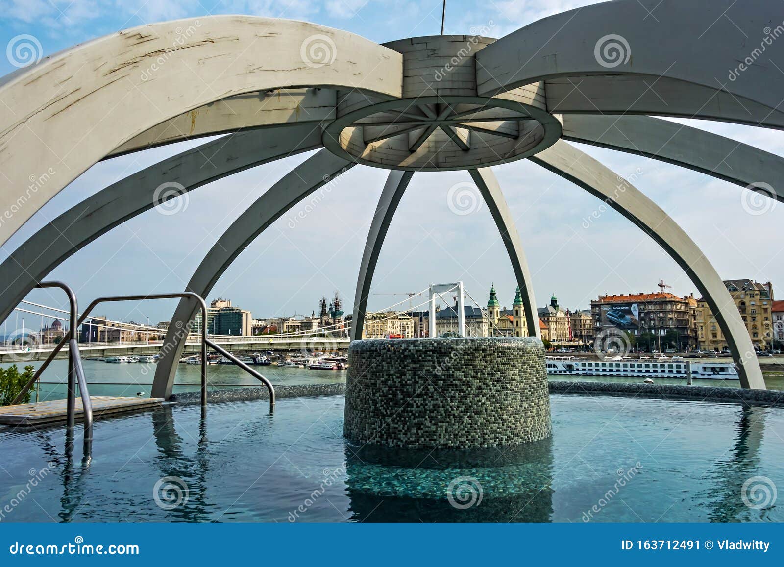 Medicinal Thermal Baths And Spa Panorama Pool Budapest Hungary Editorial Photo Image Of Mosaic Destination 163712491