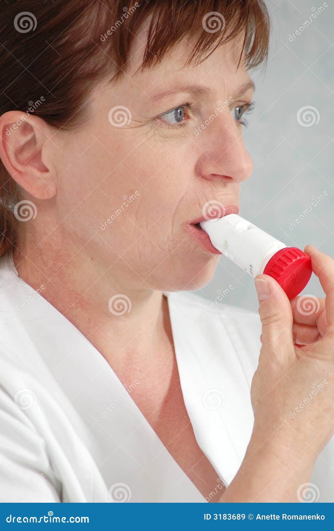 Medicine for an asthma. stock image. Image of woman, tubes 3183689