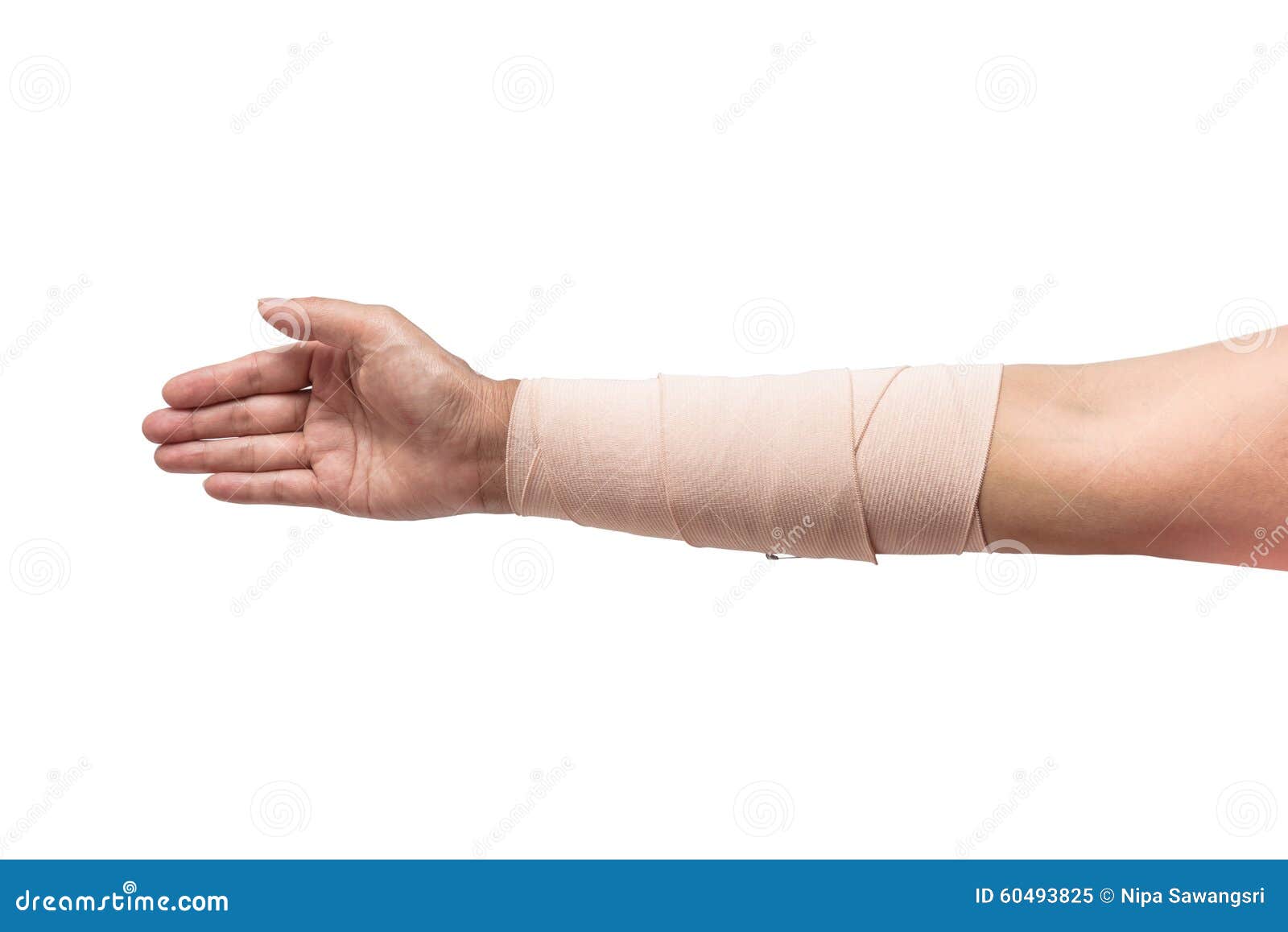 Medicine Bandage on Human Arm Isolated Stock Image Image of health