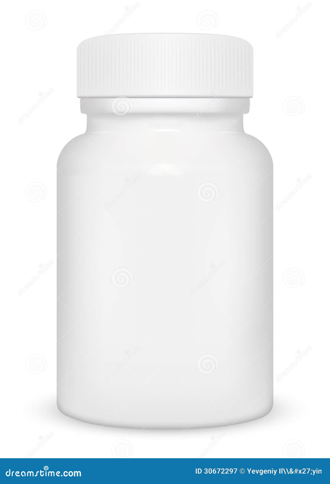 medicine bottle blank isolated white background illustration 30672297