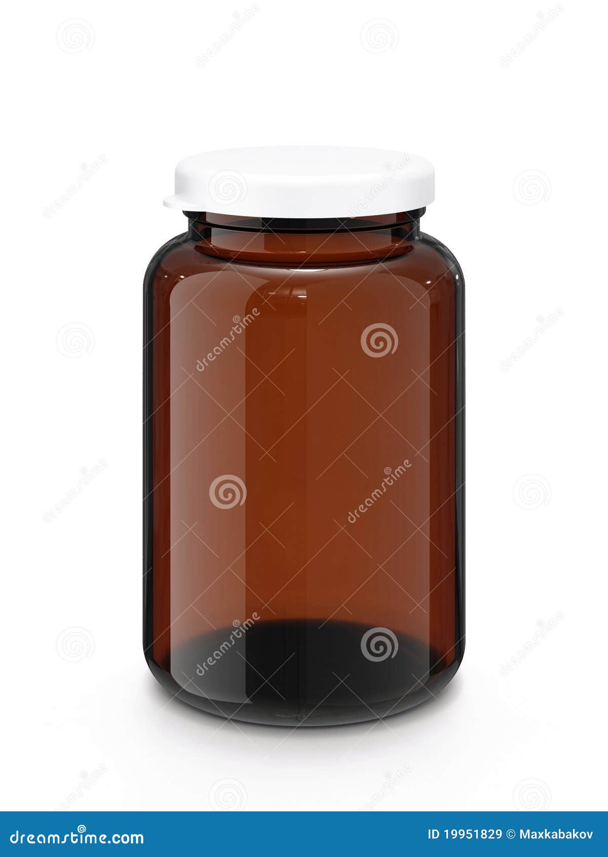 Medicine bottle with cap stock illustration. Illustration of container