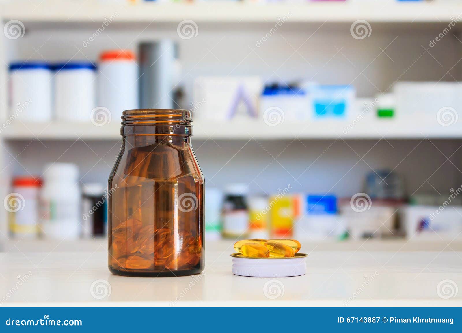 Medicine Bottle in Pharmacy Store Stock Image Image of healthcare, shop 67143887