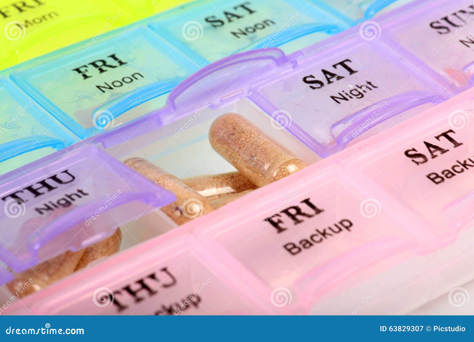 Medicine box stock image. Image of weekly, plastic, saturday 63829307