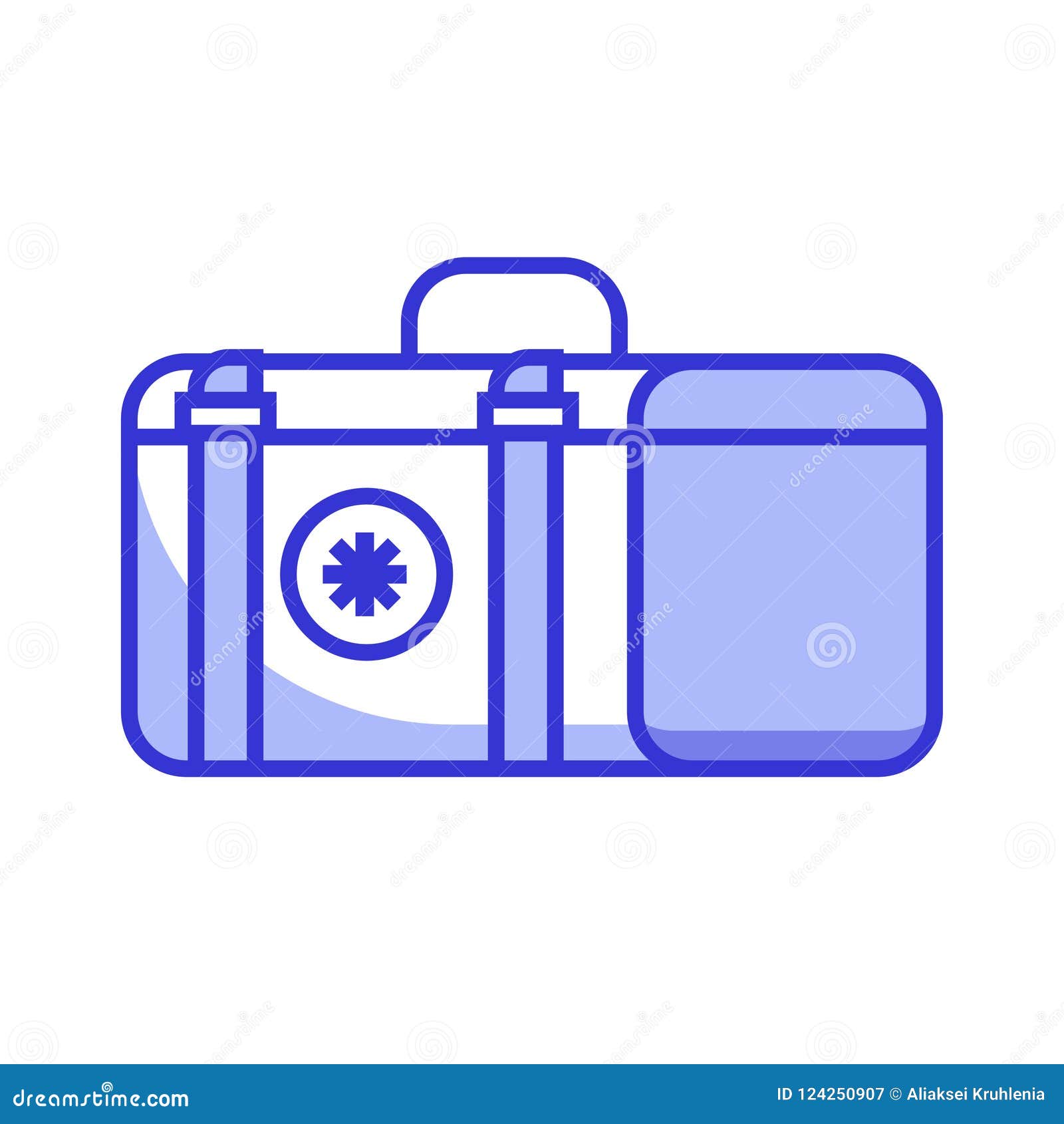 Medicine Chest Icon stock vector. Illustration of ambulance - 124250907