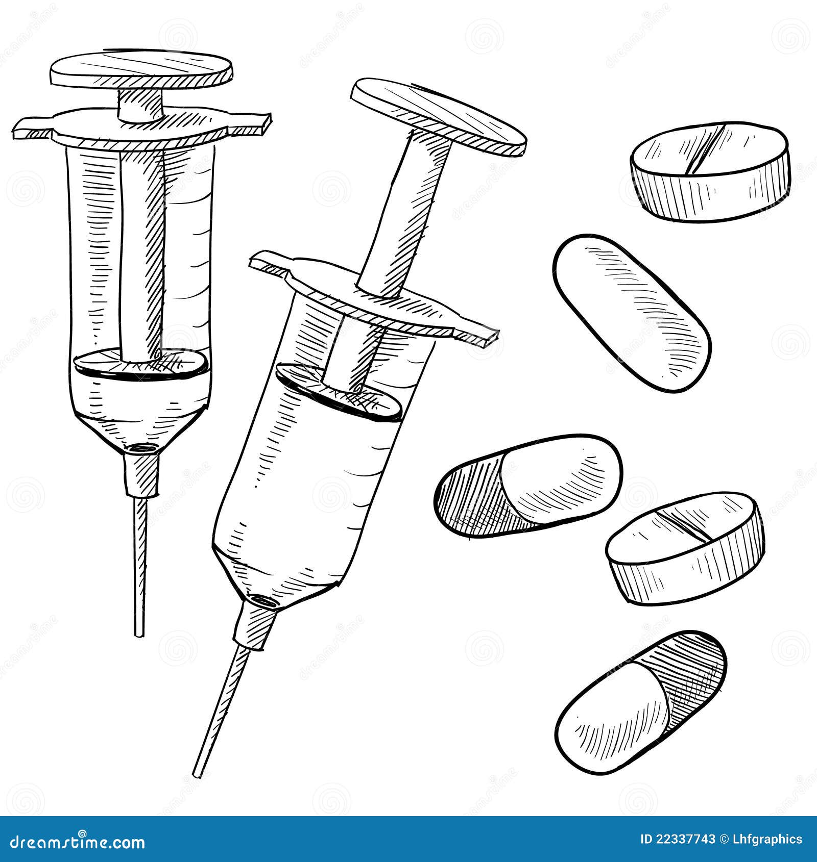 Medicine Or Drug Sketches Stock Photos - Image: 22337743