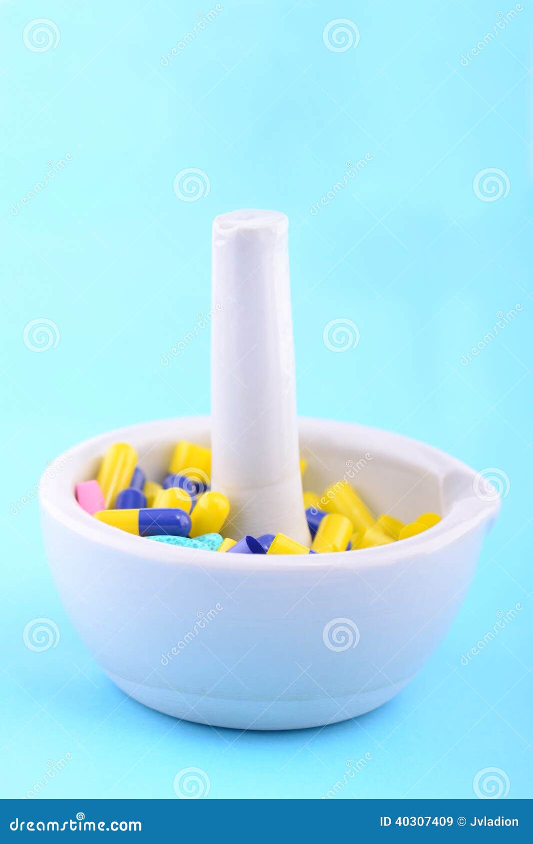 MEDICINE in MORTAR and PESTLE Stock Image Image of treatment, pills