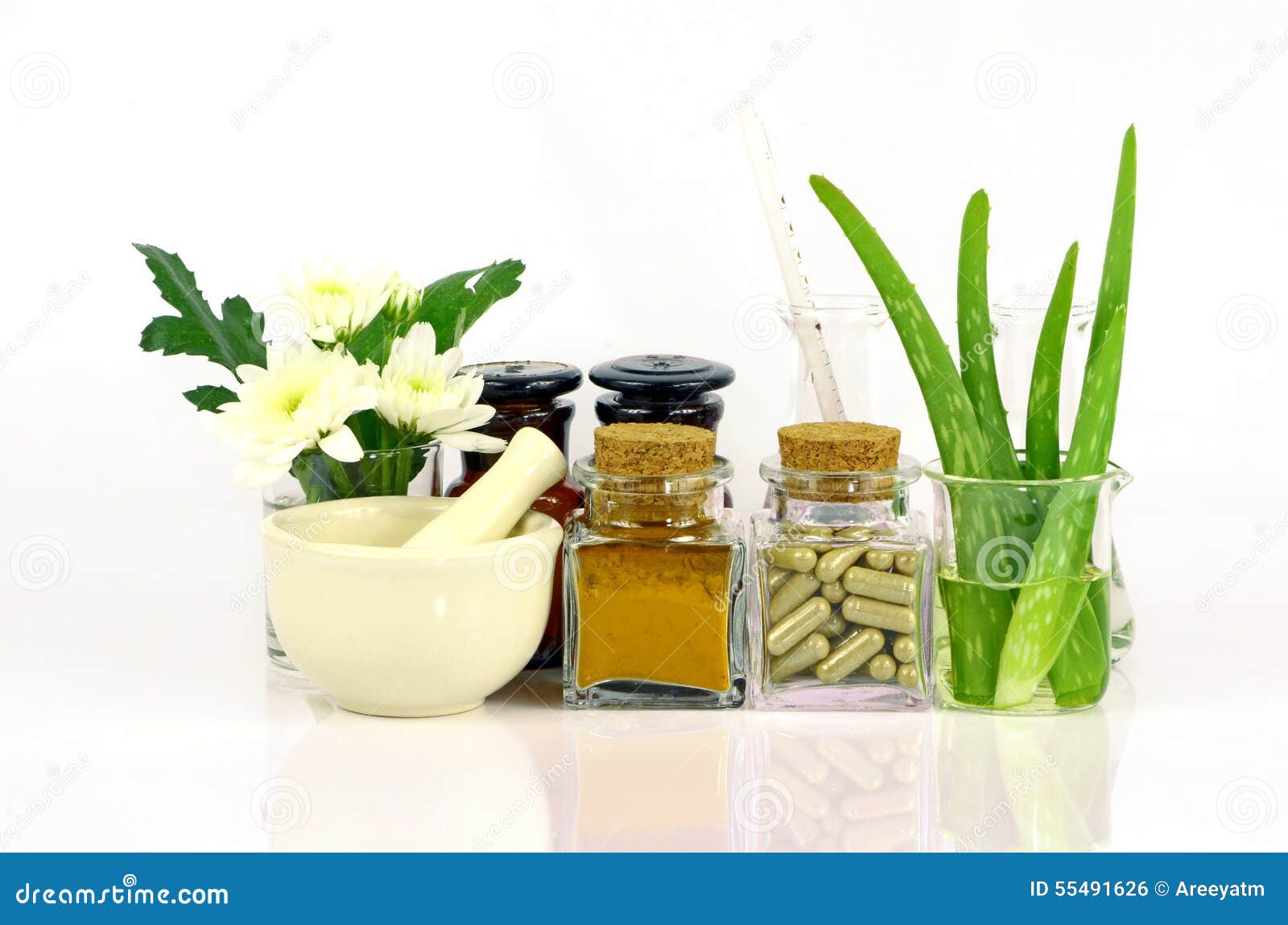 Medicine from Natural Products. Stock Photo Image of beauty, agave