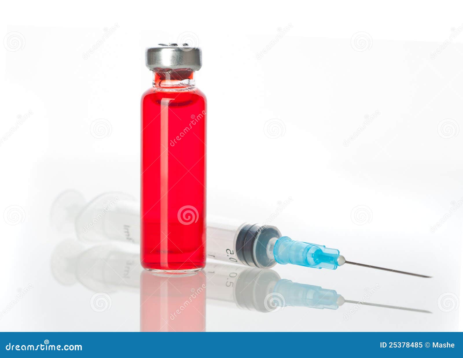 Medicine vials and syringe stock image. Image of laboratory 25378485