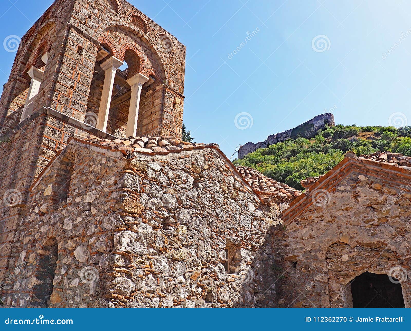 Medieval Byzantine Church At The Ancient Site Of Mystras 
