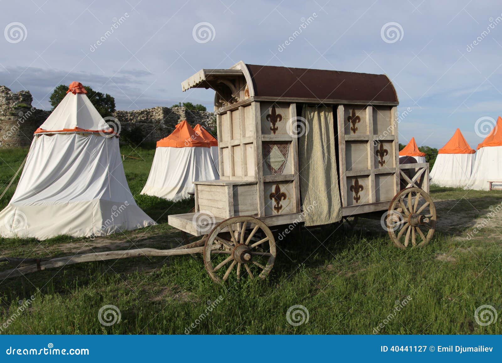 Medieval cart stock image. Image of ancient, retro, dramatic 40441127