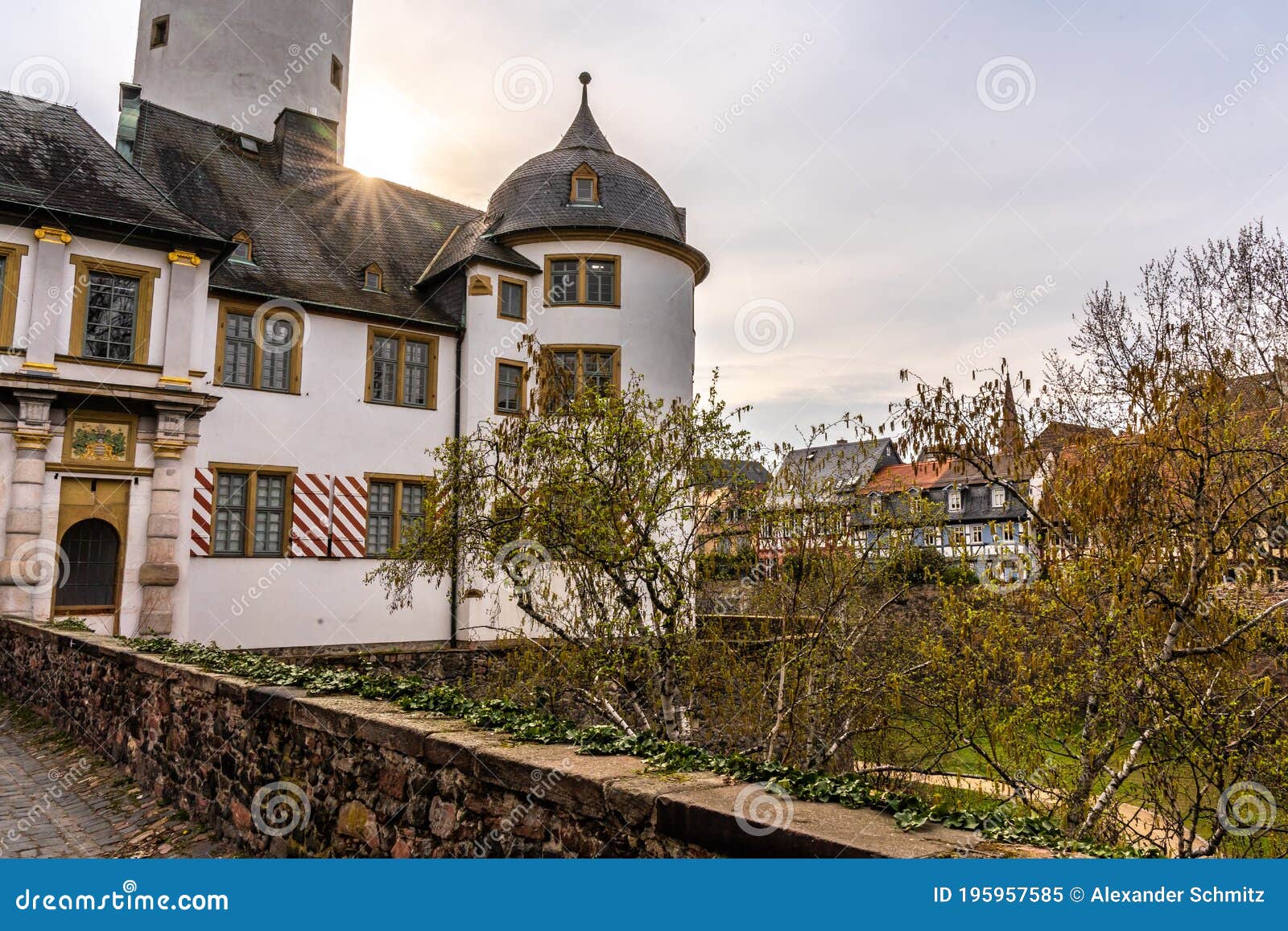 Medieval Castle of Hoechst, Frankfurt, Germany Stock Image Image of