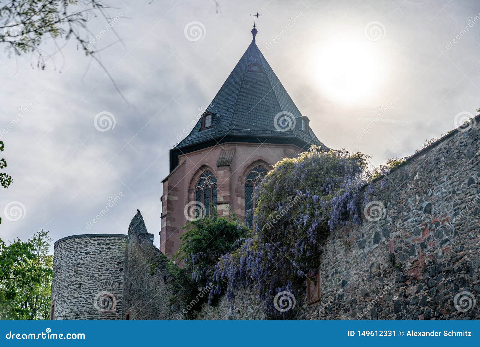 Medieval Castle of Hoechst, Frankfurt, Germany Stock Image Image of