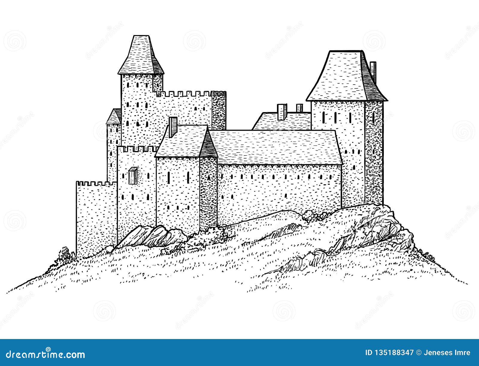 gothic castle drawings