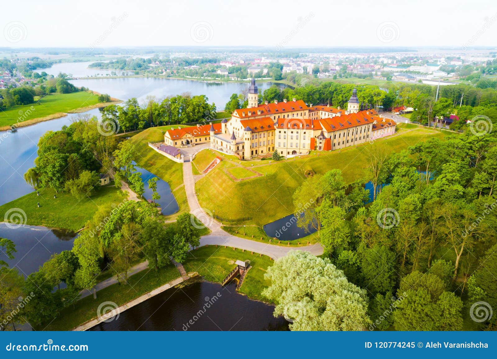 castle in nesvizh, minsk region, belarus.