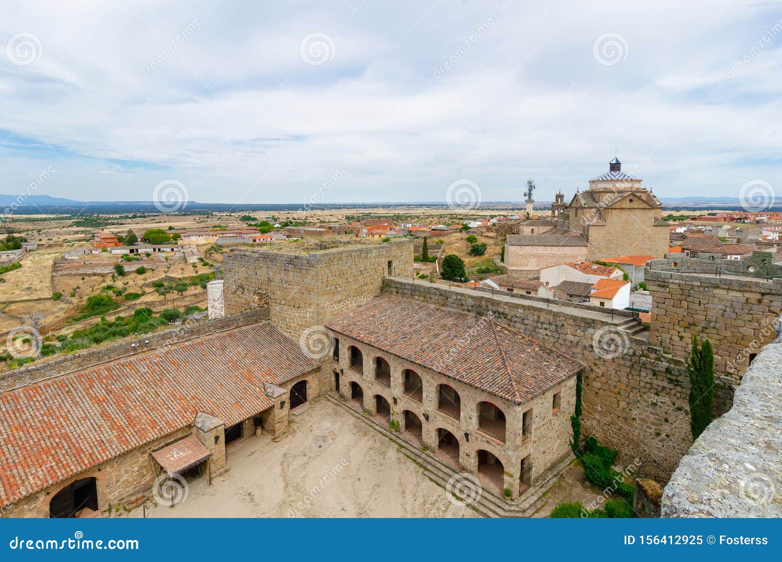Medieval Castle in Oropesa. Toledo Stock Image Image of mancha, european 156412925
