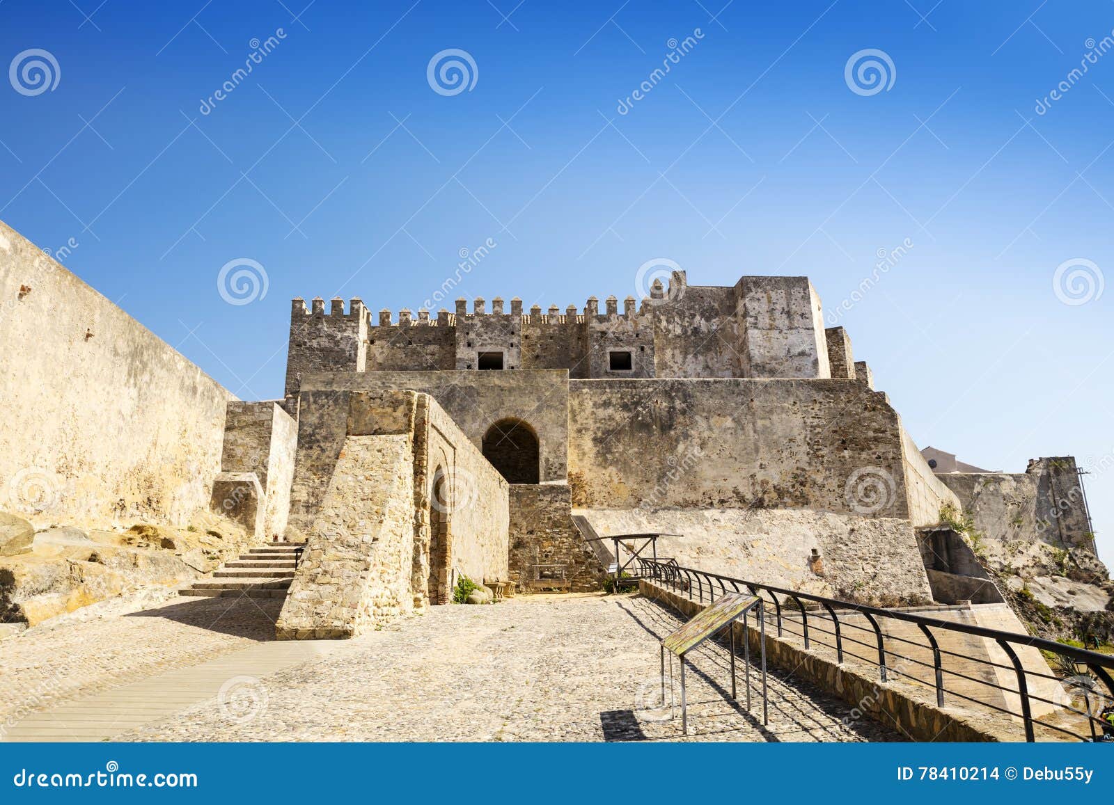 medieval castle in tarifa, spain.