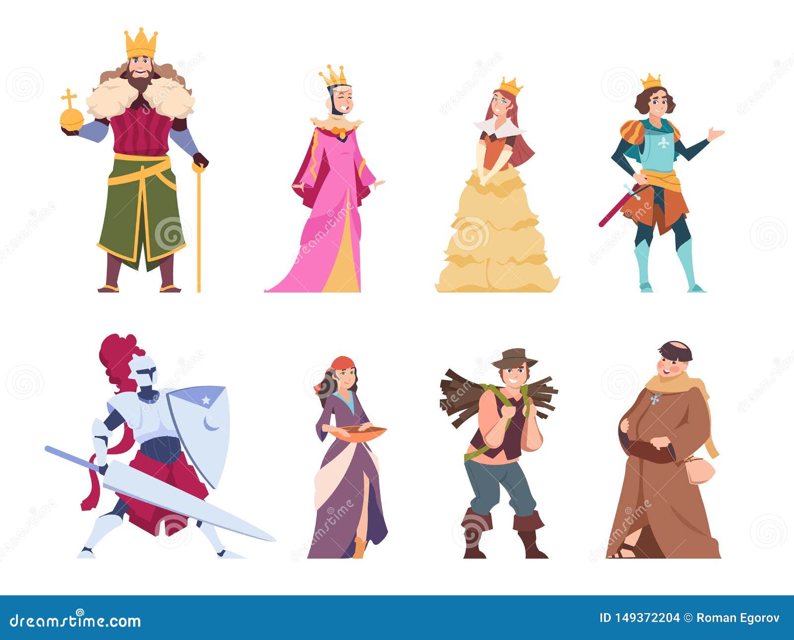 King and queen in court room a palace Royalty Free Vector