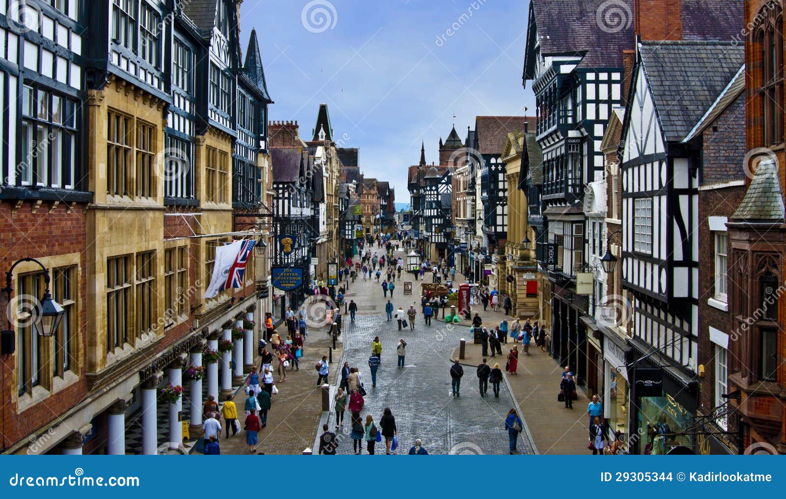 Medieval Chester In England Editorial Stock Image Image 29305344