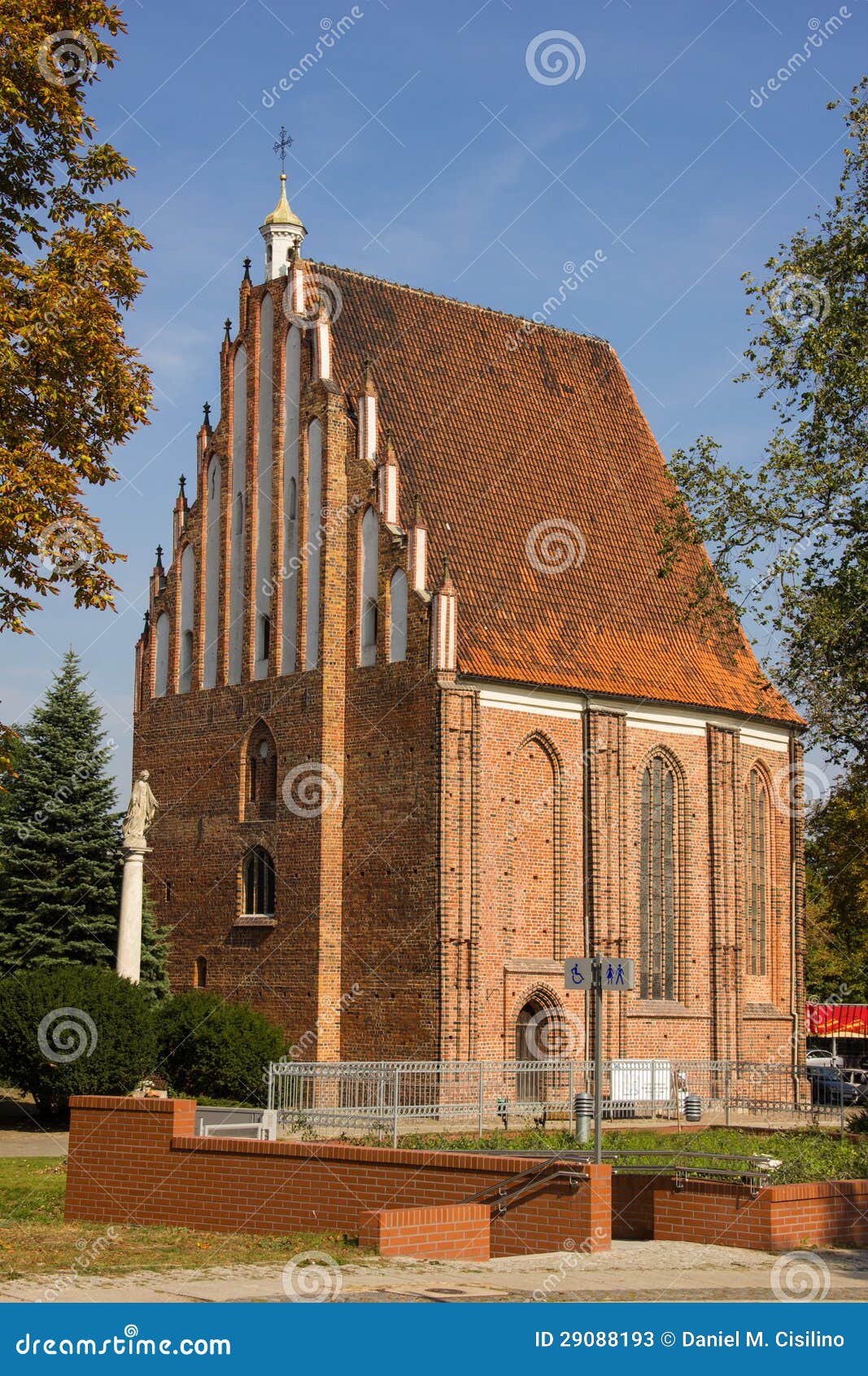 the medieval collegiate church of virgin mary. poznan. poland