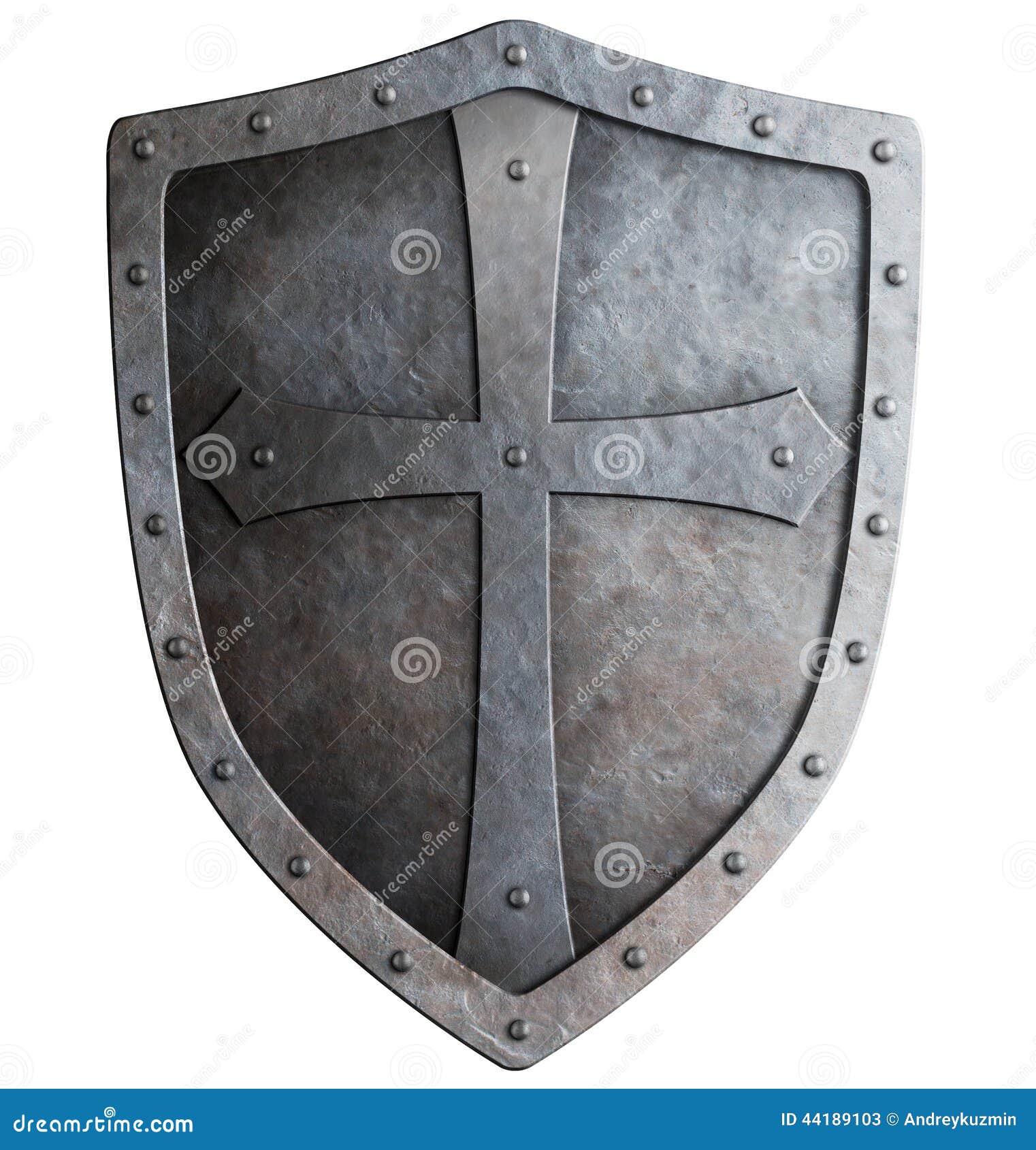 medieval crusader knight's shield 