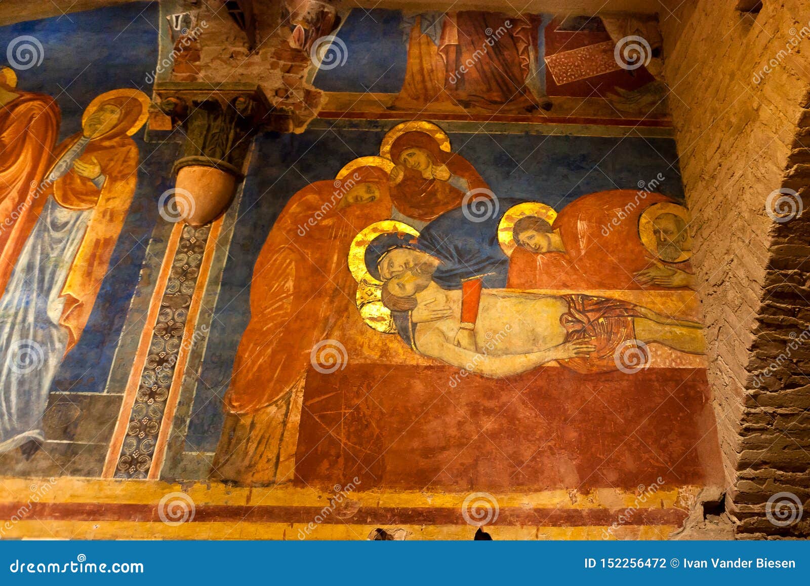 entombment christ, crypt, cathedral, siena, tuscany, italy