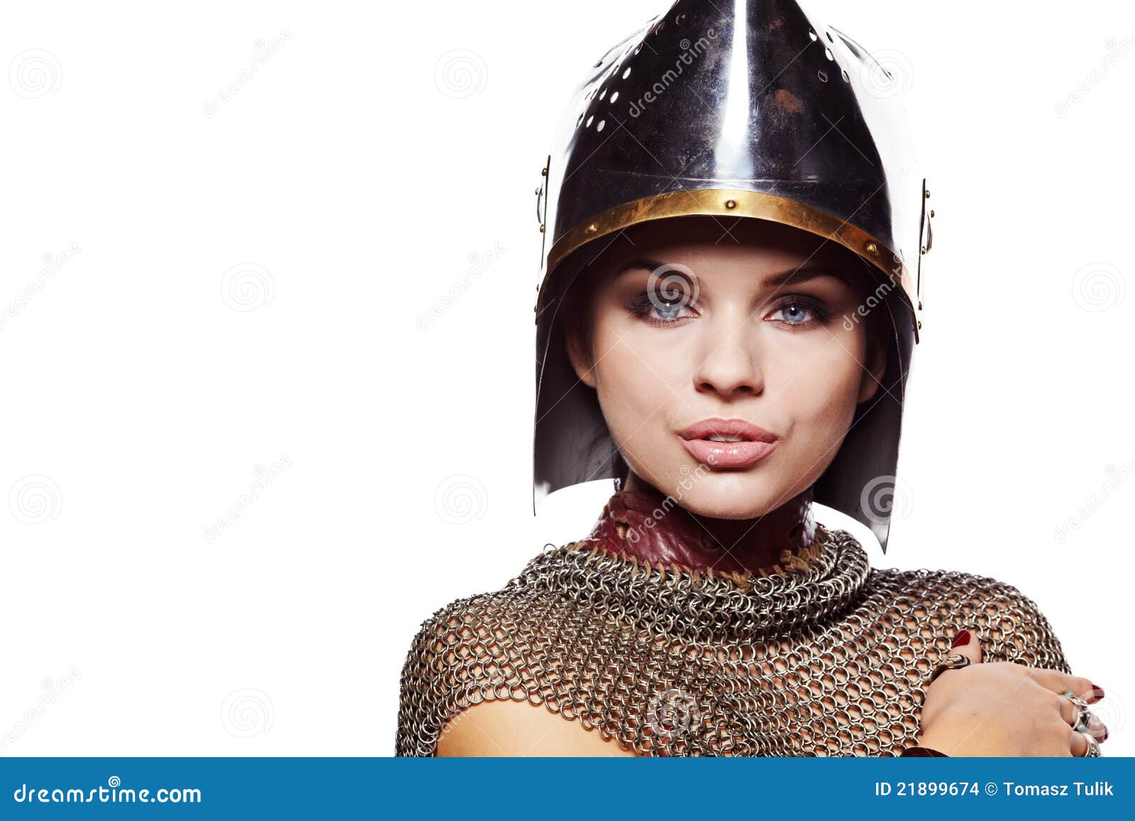 Medieval Female Knight in Armour Stock Photo Image of battle, armor