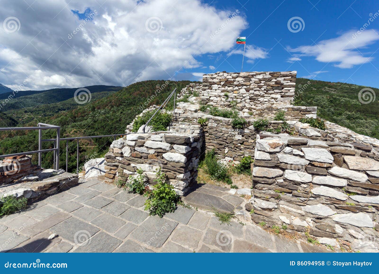 Medieval Fortification of Asen`s Fortress, Asenovgrad, Bulgaria. Medieval Fortification of Asen`s Fortress, Asenovgrad, Plovdiv Region, Bulgaria