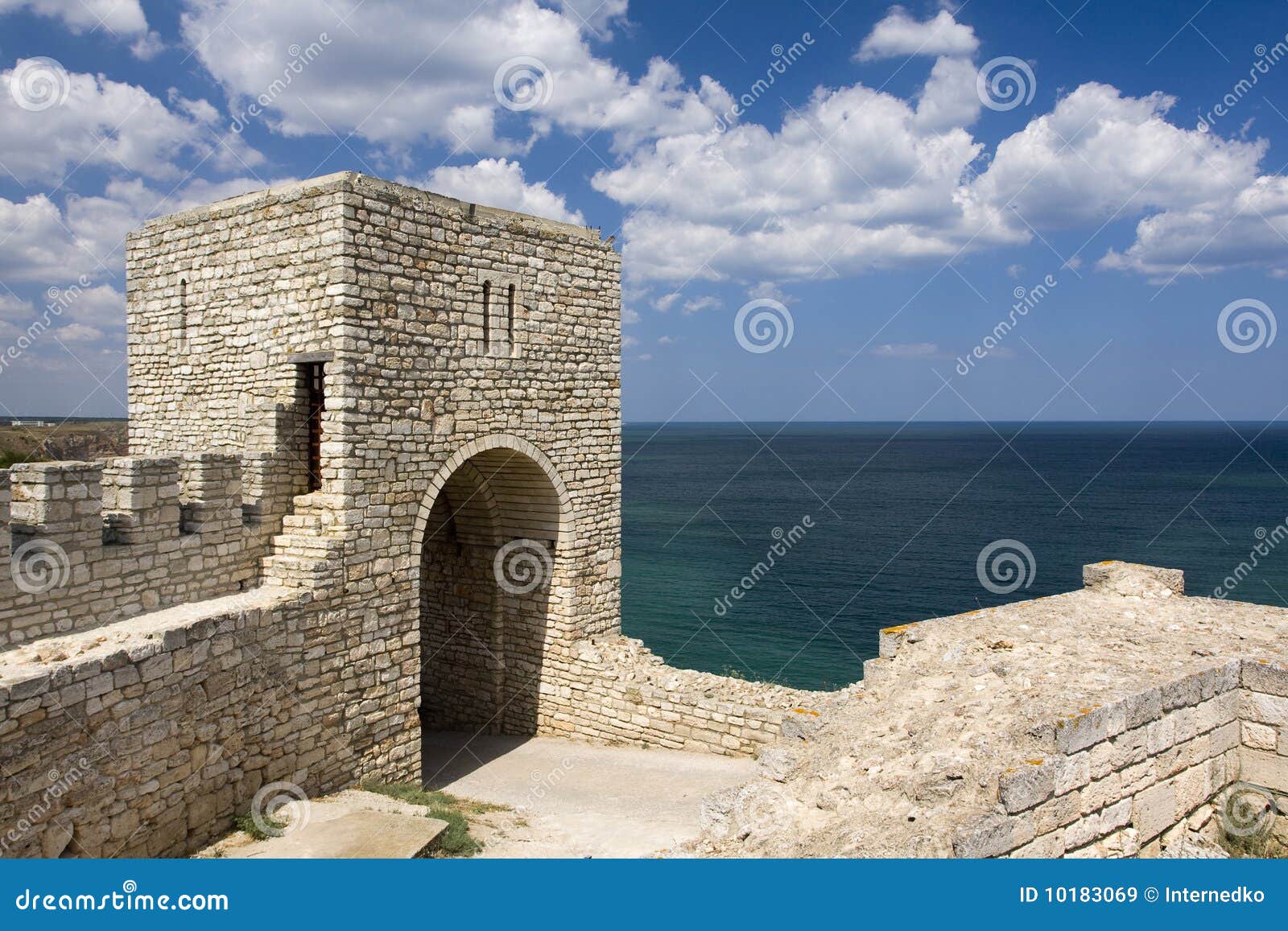the medieval fortress on cape kaliakra, bulgaria