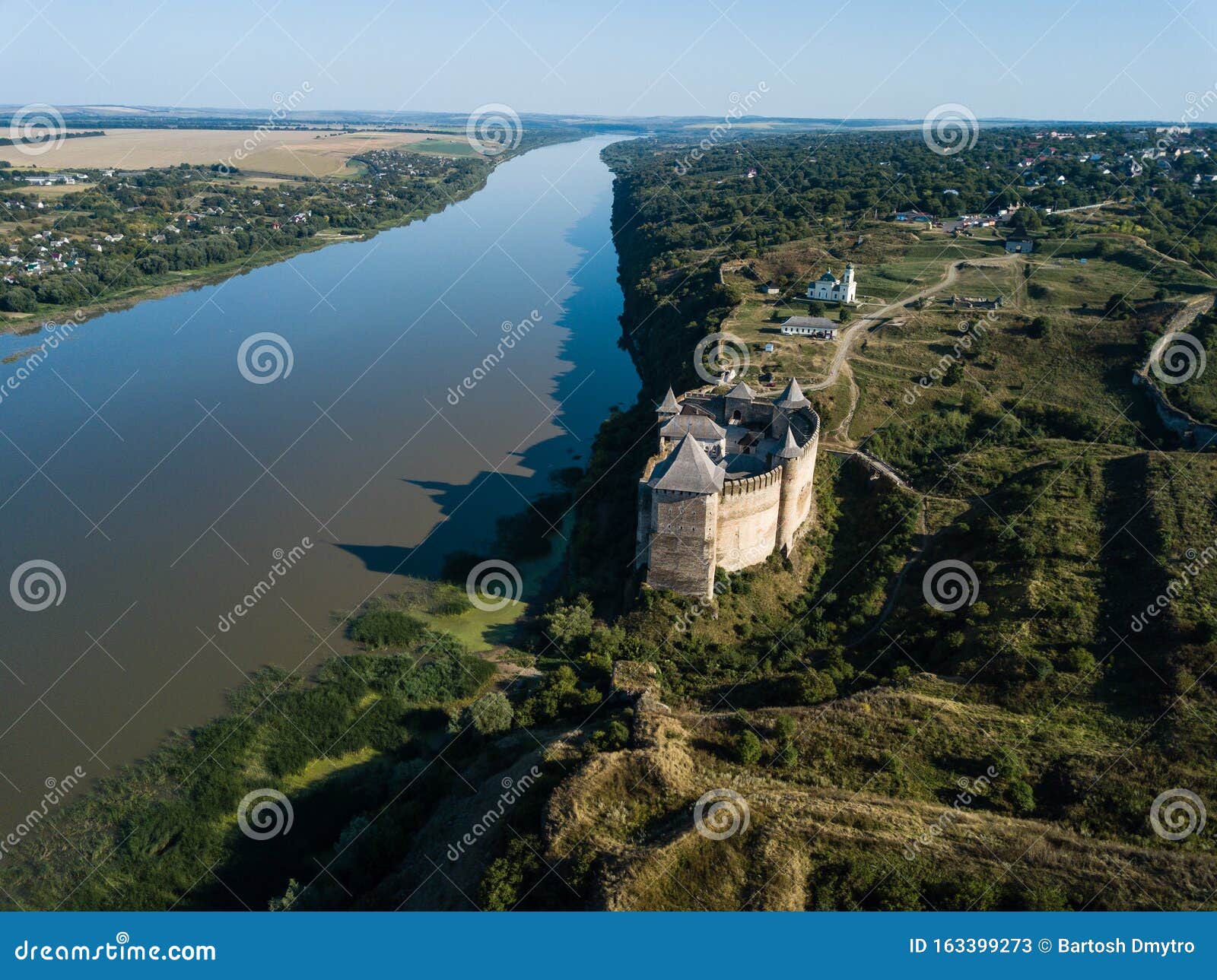 medieval fortress in the khotyn town west ukraine. the castle is the seventh wonder of ukraine