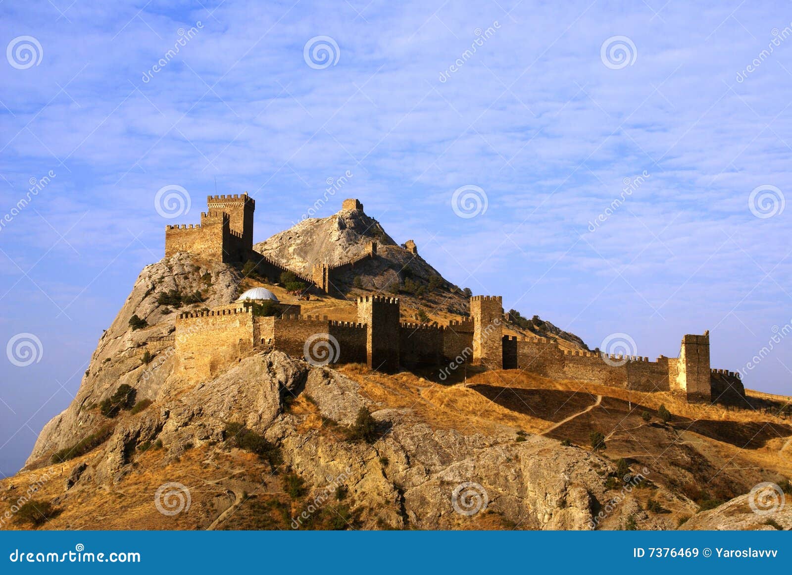 Genoese Fortress - One of the Three Surviving Medieval Fortresses on the  Crimean Coast Stock Image - Image of landscape, drone: 230853717